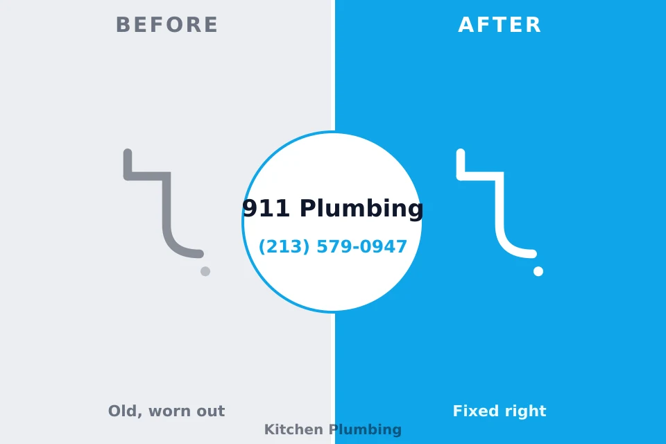 Before and after: plumbing company Middlesex, NJ